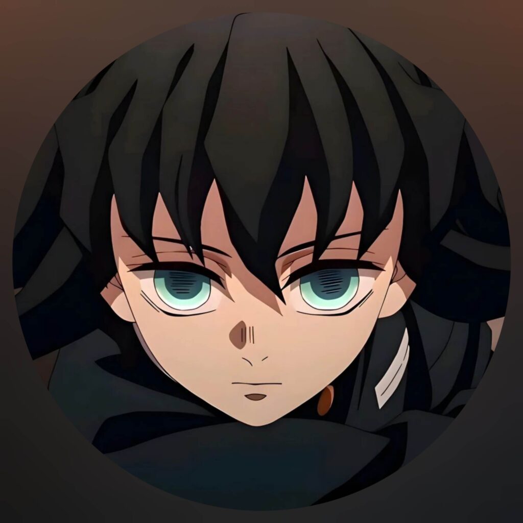 a anime girl with black hair