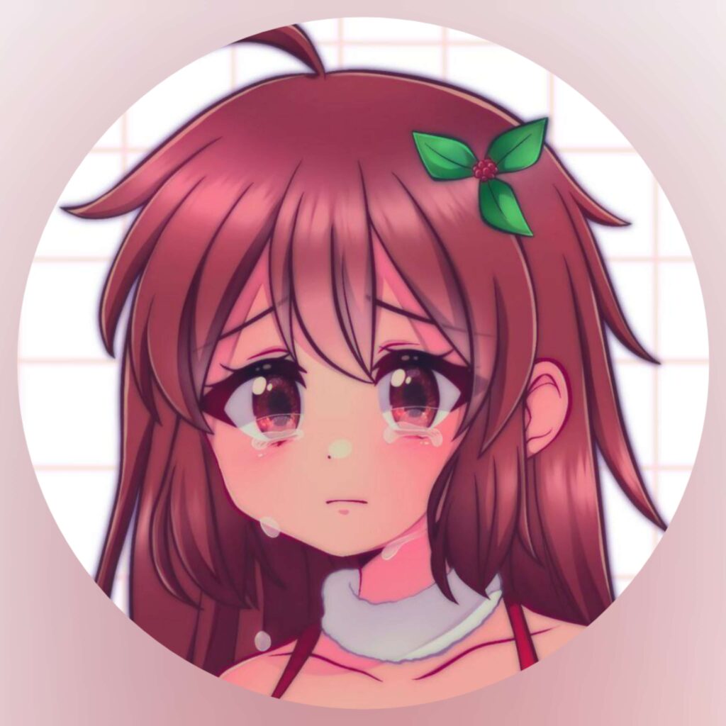 anime girl crying pfp