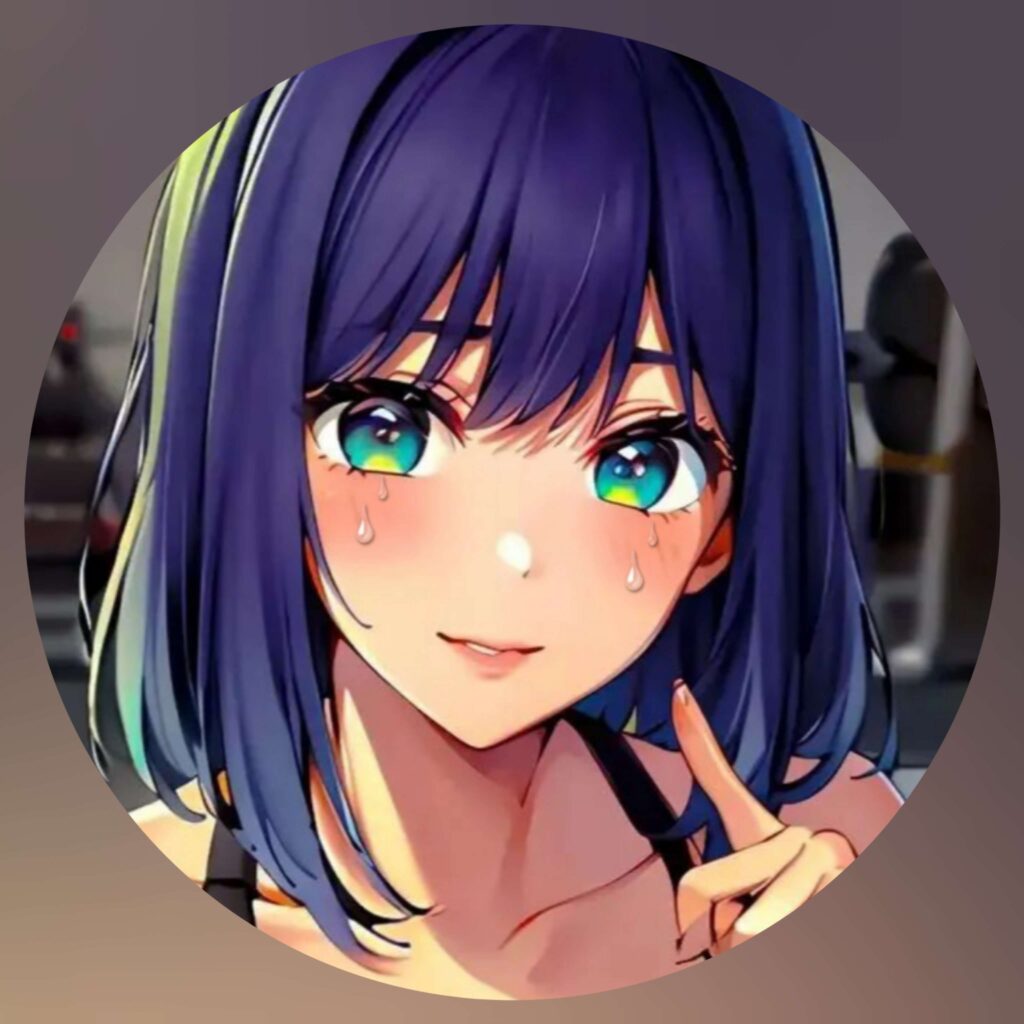 anime girl crying smiling