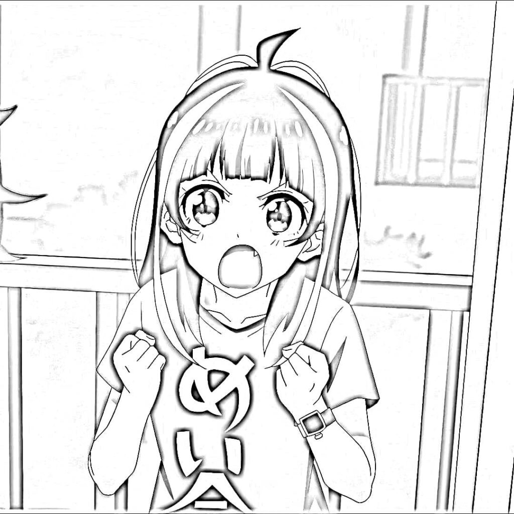 cute anime girl drawing new