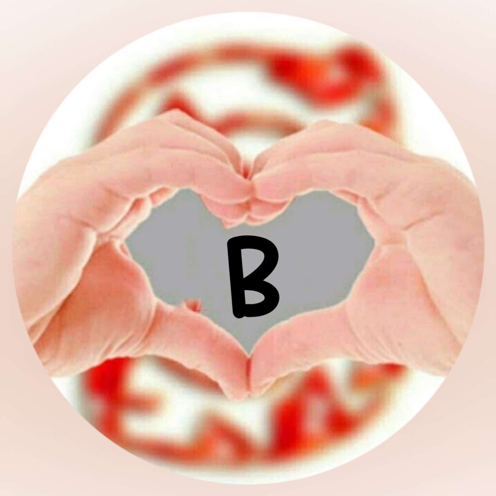 love b name dp heart